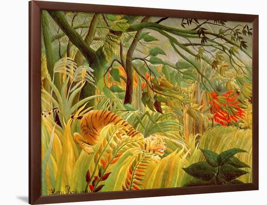 Tiger in a Tropical Storm (Surprised!) 1891-Henri Rousseau-Framed Giclee Print