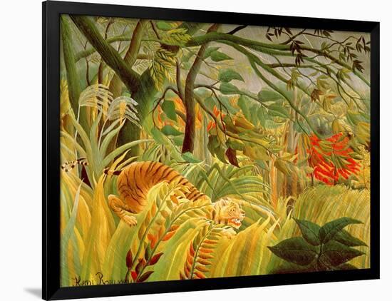 Tiger in a Tropical Storm (Surprised!) 1891-Henri Rousseau-Framed Giclee Print