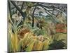 Tiger in a Tropical Storm (Surprised!)-Henri Rousseau-Mounted Art Print