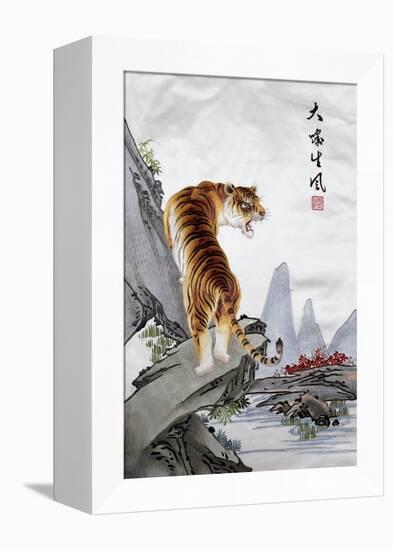 Tiger, Japanese-null-Framed Premier Image Canvas