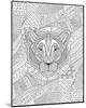 Tiger & Jungle Design Coloring Art-null-Mounted Coloring Poster