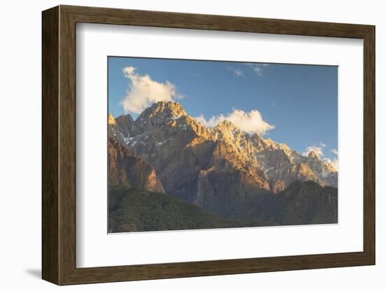 Tiger Leaping Gorge, UNESCO World Heritage Site, and Jade Dragon Snow Mountain (Yulong Xueshan), Yu-Ian Trower-Framed Photographic Print