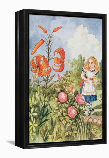 Tiger Lily, from 'Through the Looking Glass' by Lewis Carroll (1832-98)-John Tenniel-Framed Premier Image Canvas