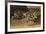 Tiger Lying Down; Tigre Couche, 1858-Eugene Delacroix-Framed Giclee Print