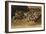 Tiger Lying Down; Tigre Couche, 1858-Eugene Delacroix-Framed Premium Giclee Print
