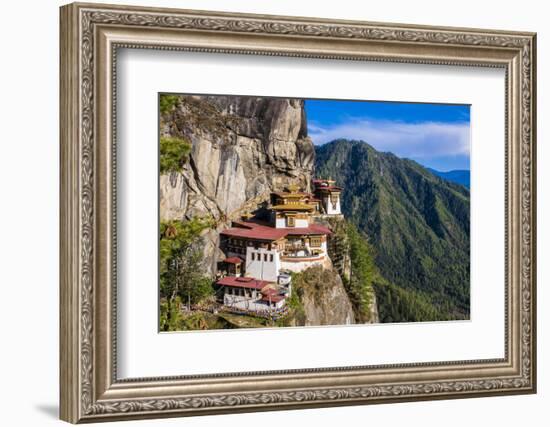 Tiger-Nest, Taktsang Goempa Monastery Hanging in the Cliffs, Bhutan-Michael Runkel-Framed Photographic Print