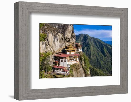 Tiger-Nest, Taktsang Goempa Monastery Hanging in the Cliffs, Bhutan-Michael Runkel-Framed Photographic Print