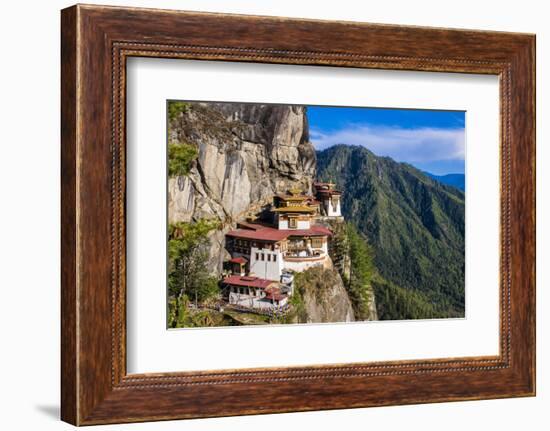 Tiger-Nest, Taktsang Goempa Monastery Hanging in the Cliffs, Bhutan-Michael Runkel-Framed Photographic Print