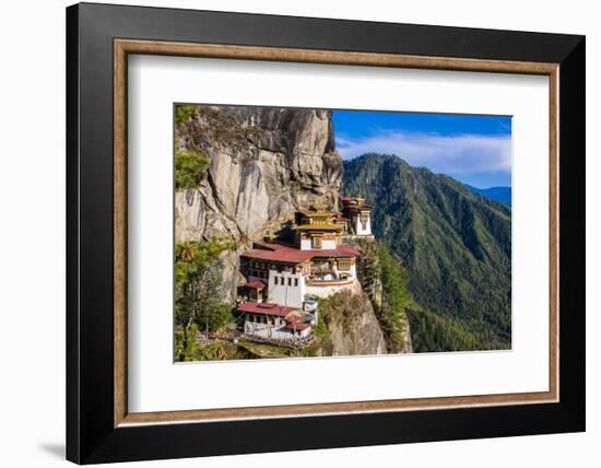 Tiger-Nest, Taktsang Goempa Monastery Hanging in the Cliffs, Bhutan-Michael Runkel-Framed Photographic Print