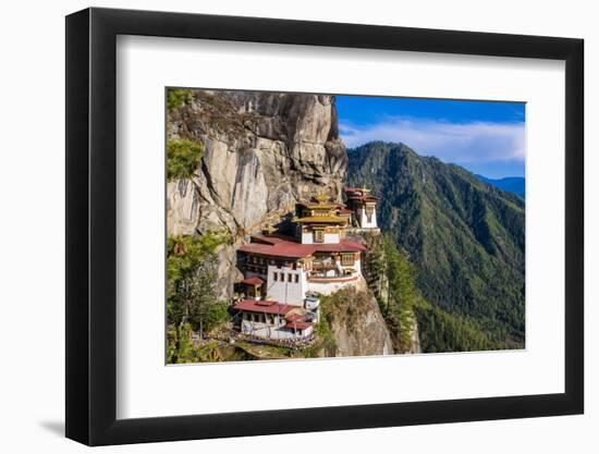 Tiger-Nest, Taktsang Goempa Monastery Hanging in the Cliffs, Bhutan-Michael Runkel-Framed Photographic Print