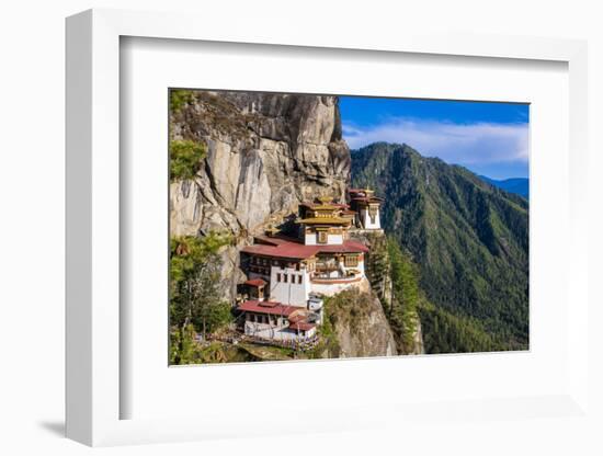 Tiger-Nest, Taktsang Goempa Monastery Hanging in the Cliffs, Bhutan-Michael Runkel-Framed Photographic Print