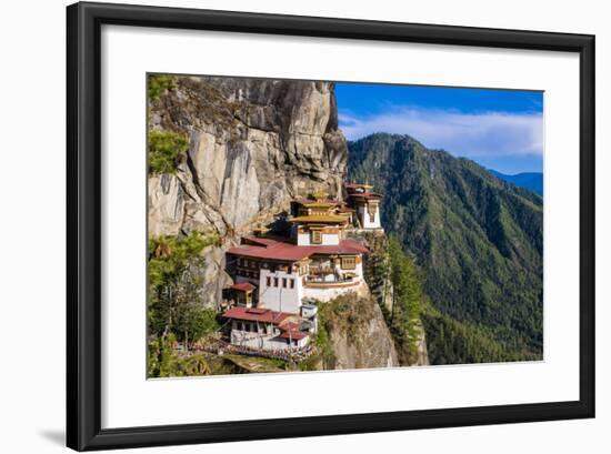 Tiger-Nest, Taktsang Goempa Monastery Hanging in the Cliffs, Bhutan-Michael Runkel-Framed Photographic Print