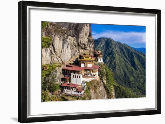 Tiger-Nest, Taktsang Goempa Monastery Hanging in the Cliffs, Bhutan-Michael Runkel-Framed Photographic Print