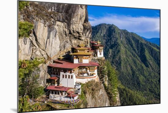 Tiger-Nest, Taktsang Goempa Monastery Hanging in the Cliffs, Bhutan-Michael Runkel-Mounted Photographic Print