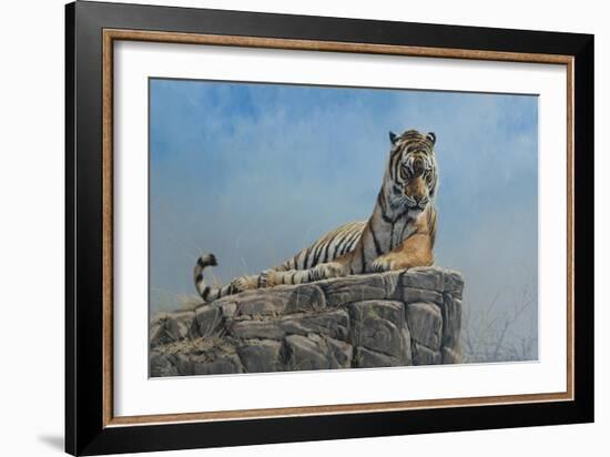 Tiger on Rock-Michael Jackson-Framed Giclee Print
