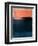 Tiger Orange and Blue Abstract Study-Emma Moore-Framed Art Print