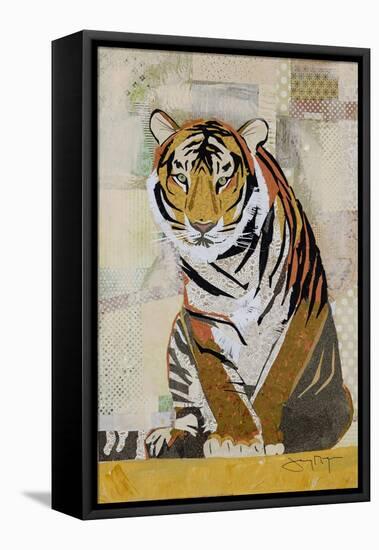 Tiger Perseverance-Jenny McGee-Framed Stretched Canvas