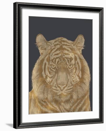 Tiger Portrait - Luxe-Lucy Francis-Framed Art Print