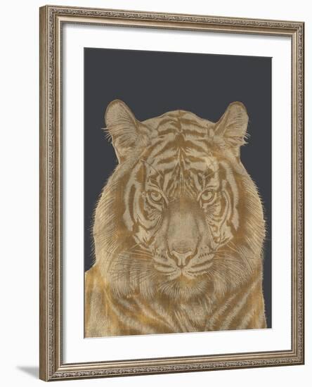 Tiger Portrait - Luxe-Lucy Francis-Framed Art Print