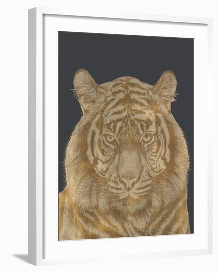 Tiger Portrait - Luxe-Lucy Francis-Framed Art Print