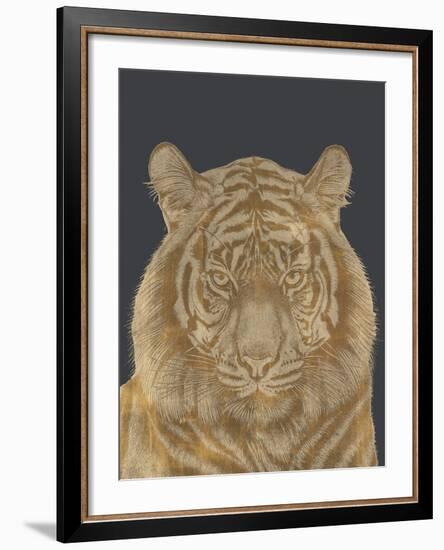 Tiger Portrait - Luxe-Lucy Francis-Framed Art Print