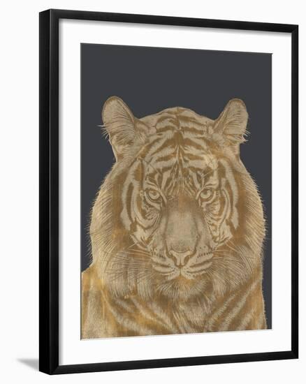 Tiger Portrait - Luxe-Lucy Francis-Framed Art Print