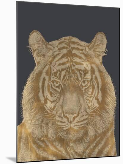 Tiger Portrait - Luxe-Lucy Francis-Mounted Art Print