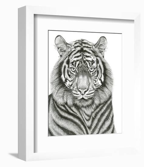 Tiger Portrait-Lucy Francis-Framed Art Print