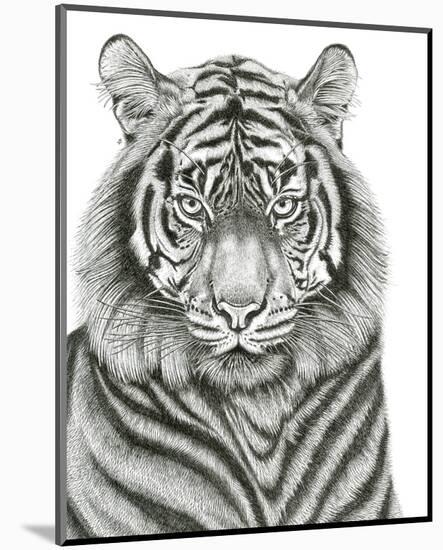 Tiger Portrait-Lucy Francis-Mounted Art Print
