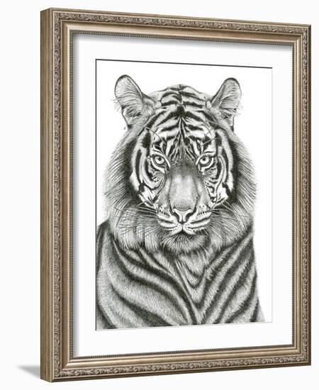 Tiger Portrait-Lucy Francis-Framed Giclee Print