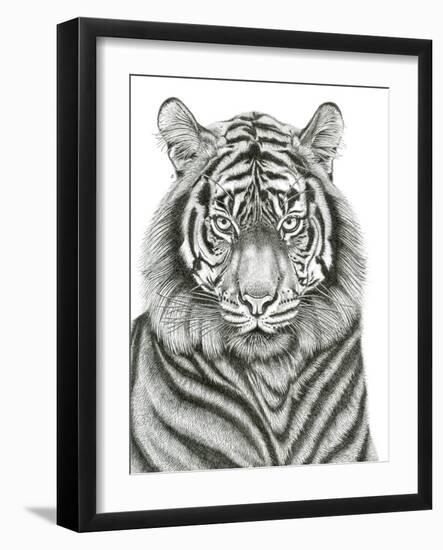 Tiger Portrait-Lucy Francis-Framed Giclee Print