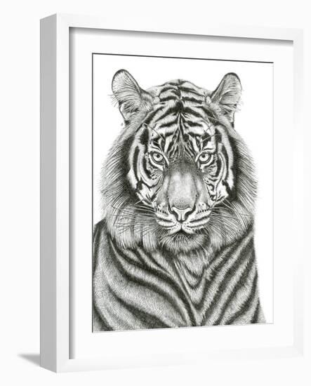 Tiger Portrait-Lucy Francis-Framed Giclee Print