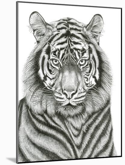 Tiger Portrait-Lucy Francis-Mounted Giclee Print