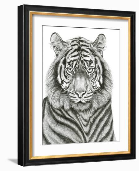 Tiger Portrait-Lucy Francis-Framed Giclee Print