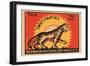 Tiger Safety Matches-null-Framed Art Print
