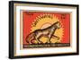 Tiger Safety Matches-null-Framed Art Print