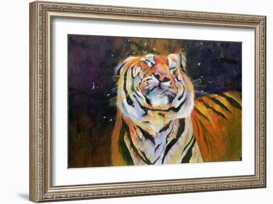 Tiger (Shaking Head) 1996-Odile Kidd-Framed Giclee Print