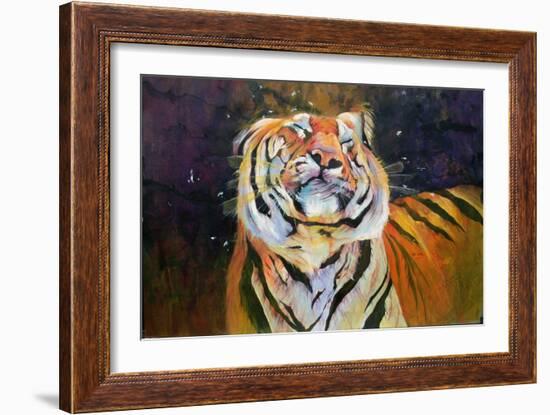 Tiger (Shaking Head) 1996-Odile Kidd-Framed Giclee Print