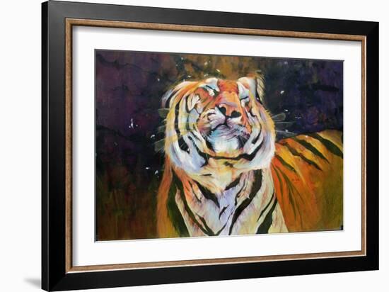 Tiger (Shaking Head) 1996-Odile Kidd-Framed Giclee Print