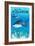 Tiger Shark - Visit the Aquarium-Lantern Press-Framed Art Print