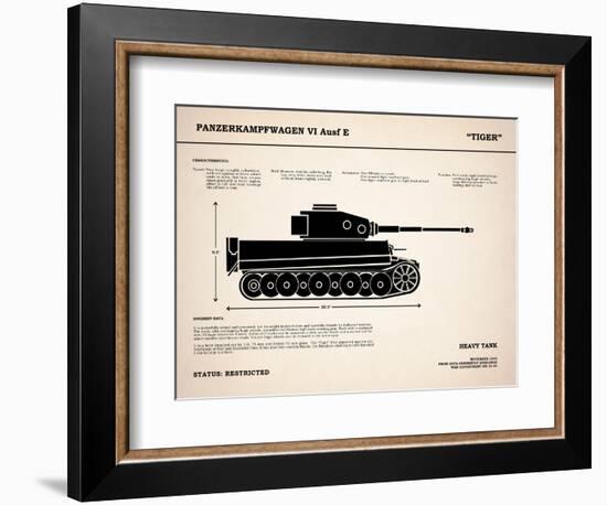 Tiger Tank-Mark Rogan-Framed Premium Giclee Print
