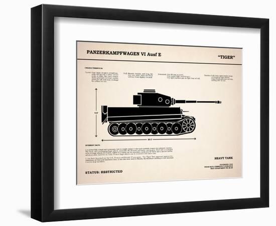 Tiger Tank-Mark Rogan-Framed Premium Giclee Print