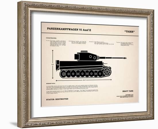 Tiger Tank-Mark Rogan-Framed Art Print