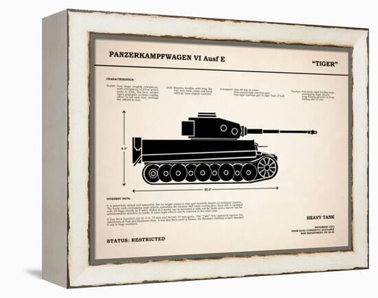 Tiger Tank-Mark Rogan-Framed Stretched Canvas