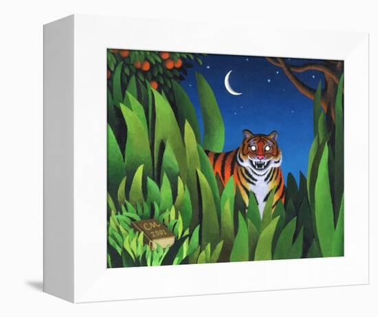 Tiger Tyger-Chris Miles-Framed Stretched Canvas