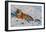 Tiger Watching in the Snow-Martin Fowkes-Framed Giclee Print