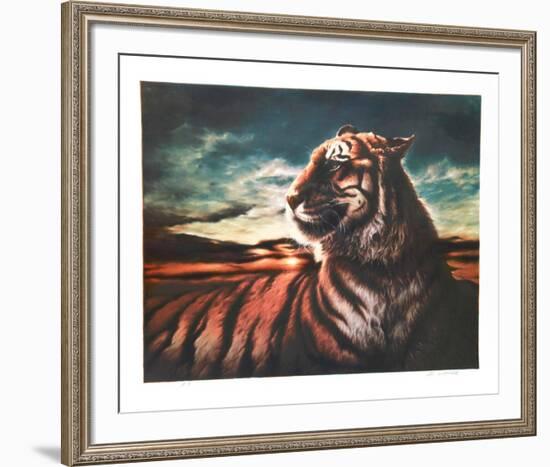 Tiger-Nancy Glazier-Framed Limited Edition