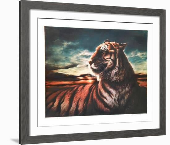 Tiger-Nancy Glazier-Framed Limited Edition