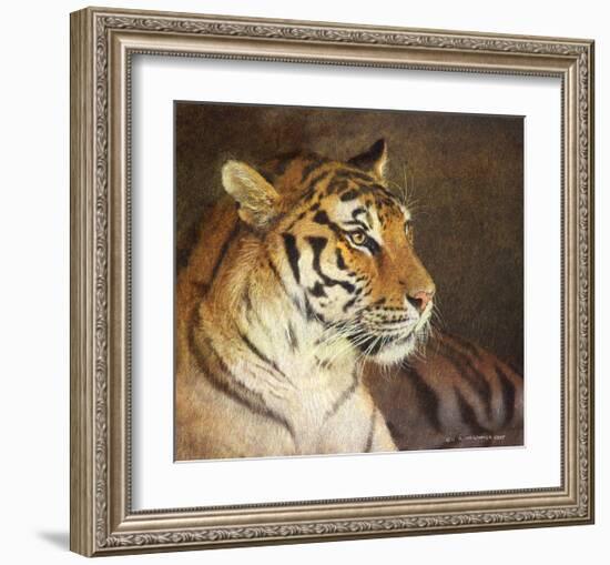 Tiger-Chris Vest-Framed Art Print
