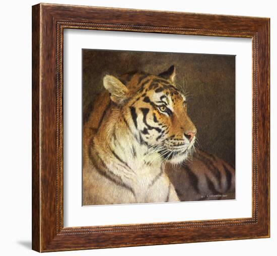 Tiger-Chris Vest-Framed Art Print